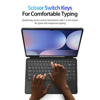Samsung Galaxy Tab S10 Ultra / S9 Ultra / S8 Ultra Dux Ducis DK Detachable BT Keyboard Cover Touchpad - Dux Ducis