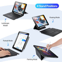 Apple iPad 10.2 Dux Ducis DK Detachable Bluetooth Keyboard Cover with Touchpad - Dux Ducis
