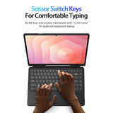 Samsung Galaxy Tab S11 Ultra Dux Ducis DK Detachable Bluetooth Backlit Keyboard Cover - Noco