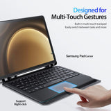 Samsung Galaxy Tab S9/S9 FE/S10 FE Dux Ducis DK Detachable Bluetooth Keyboard Cover - Noco