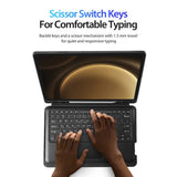Samsung Galaxy Tab S9/S9 FE/S10 FE Dux Ducis DK Detachable Bluetooth Keyboard Cover - Noco
