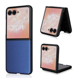 Motorola Moto Razr 50 Ultra PU Leatherback Rigid Cover Blue Noco