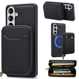 Samsung Galaxy A57 LC MagSafe Ring Detachable Zipper Wallet Case - Black - Noco