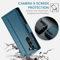 Samsung Galaxy S24 CaseMe 023 Wallet Flip Cover RFID Protection Card Holder - Cover Noco