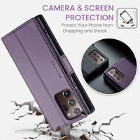 Samsung Galaxy Note 20 Ultra CaseMe 023 Wallet Flip Cover RFID Protection Card Holder - Cover Noco