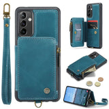 Samsung Galaxy A54 CaseMe C20 Rear Wallet Cover Card Slots RFID Blocking - Blue - Cover CaseMe