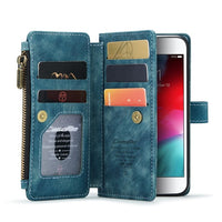 Apple iPhone 7/8/SE CaseMe C30 Multifunction Wallet Zip Pocket 7 Card Slots - Cover Noco