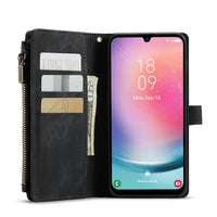 Samsung Galaxy A24 4G CaseMe C30 Multifunction Wallet Zip Pocket Muiltple Card Slots - Cover CaseMe