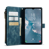 Samsung Galaxy A14 CaseMe C30 Multifunction Wallet Zip Pocket 7 Card Slots - Cover CaseMe