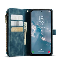 Samsung Galaxy A54 CaseMe C30 Multifunction Wallet Zip Pocket 7 Card Slots - Cover CaseMe