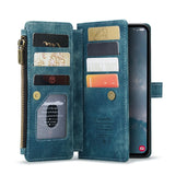 Samsung Galaxy A54 CaseMe C30 Multifunction Wallet Zip Pocket 7 Card Slots - Cover CaseMe