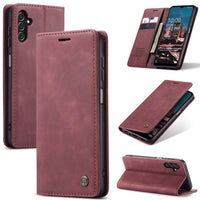 Samsung Galaxy A15 CaseMe 013 Wallet Flip Cover Magnetic Closing Card Slots - Red