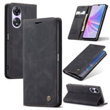 Oppo A58 5G / A78 5G CaseMe 013 Wallet Flip Cover Magnetic Closing Cover Card Slots - Black - CaseMe