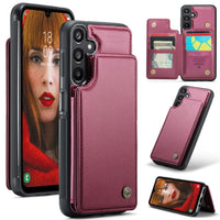 Samsung Galaxy A16 CaseMe C22 Rear Wallet Cover with Card Slots - Red - CaseMe