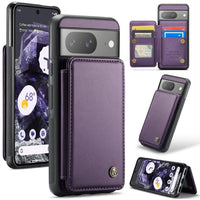 Google Pixel 8 CaseMe C22 PU Leather Card Wallet Cover (Copy) - Purple - CaseMe