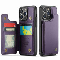 Apple iPhone 13 Pro CaseMe C22 PU Leather Card Wallet Cover - CaseMe