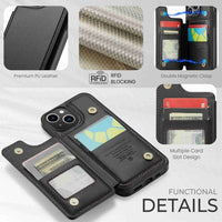 Apple iPhone 14 CaseMe C22 PU Leather Card Wallet Cover