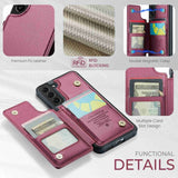 Samsung Galaxy S22+ CaseMe C22 PU Leather Card Wallet Cover