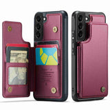 Samsung Galaxy S22+ CaseMe C22 PU Leather Card Wallet Cover