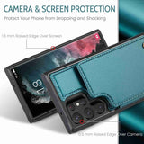 Samsung Galaxy S22 Ultra CaseMe C22 PU Leather Card Wallet Cover