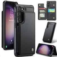 Samsung Galaxy S23 FE CaseMe C22 PU Leather Card Wallet Cover - Black - CaseMe