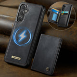 Samsung Galaxy S24 / S25 CaseMe ME80 Series Detachable Wallet Leather cover - Black - Noco