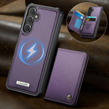 Samsung Galaxy S24 / S25 CaseMe ME80 Series Detachable Wallet Leather cover - Purple - Noco