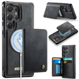 Samsung Galaxy S25 ULTRA CaseMe ME80 Series Detachable Wallet Leather cover - Black - Noco
