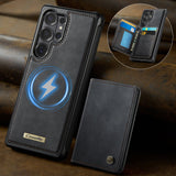 Samsung Galaxy S26 Ultra CaseMe ME80 Series Detachable Wallet Leather cover - Black - Noco