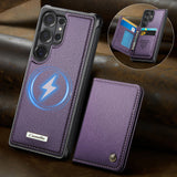 Samsung Galaxy S26 Ultra CaseMe ME80 Series Detachable Wallet Leather cover - Purple - Noco