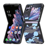 Oppo Find N2 Flip Camo Rigid Cover Camo Coloured Texture - Blue Camo - Noco