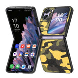 Oppo Find N2 Flip Camo Rigid Cover Camo Coloured Texture - Yellow Camo - Noco