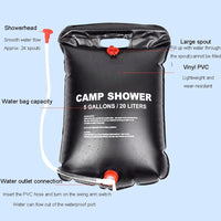 25L Outdoor Solar Camping Shower – Portable Solar-Heated and Easy to Use - NOCO