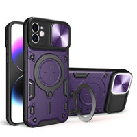 Apple iPhone 12 Hybrid Camera Shield Rugged Ring Protective Cover - Purple - Noco