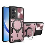 Samsung Galaxy A34 5G Camera Shield Cover with Metal Ring/Stand - Pink - Noco