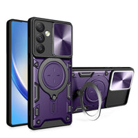 Samsung Galaxy A34 5G Camera Shield Cover with Metal Ring/Stand - Purple - Noco