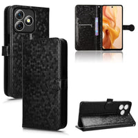 Ulefone Note 18 Ultra Honeycomb Flip Wallet Cover Card Slots - Honeycomb Black - Noco