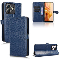 Ulefone Note 18 Ultra Honeycomb Flip Wallet Cover Card Slots - Honeycomb Blue - Noco