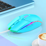 S700 Desktop Optical Mouse USB 6 Buttons DPI Adjustment LED light - Blue - Noco