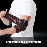 Compression Elbow Bandage Wrap Sports Elbow Protector - BLUE - Noco