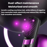 Cordless Hair Straightener Brush – Portable Heated Styling Brush with LED Display - NOCO