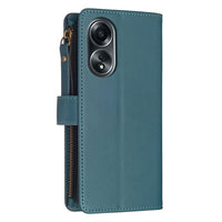 Oppo A98 Flip Front 9 Card Wallet Cover with Zip Pocket - Noco