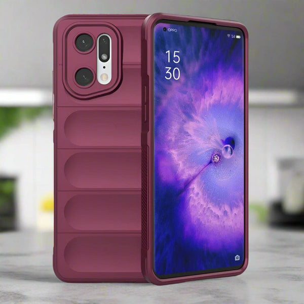Cover RonRun Per Oppo Find X5 Pro - Silicone TPU Ultrasottile Antiurbo - Viola