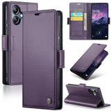 Samsung Galaxy A06 CaseMe 023 Wallet Flip Cover RFID Protection Card Holder - Purple - Noco