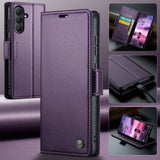 Samsung Galaxy A57 5G CaseMe 023 Samsung A57 5G RFID Shielded Wallet - Purple - Noco