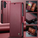 Samsung Galaxy A57 5G CaseMe 023 Samsung A57 5G RFID Shielded Wallet - Red - Noco