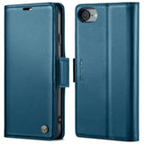 Apple iPhone 7 / 8 / SE CaseMe 023 Wallet Flip Cover RFID Protection Card Holder - Blue - CaseMe