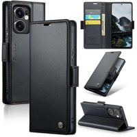 Oppo Reno13 CaseMe 023 Wallet Flip Cover RFID Protection Card Holder - Black - Noco