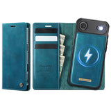 Apple iPhone 17 Air CaseMe C49 Detachable Flip Cover RFID Protection Card Holder - Blue - Noco
