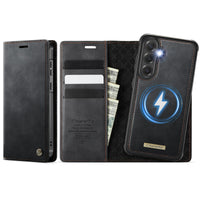 Samsung Galaxy S24 FE CaseMe C49 Wallet Flip Cover RFID Protection Card Holder Black Noco